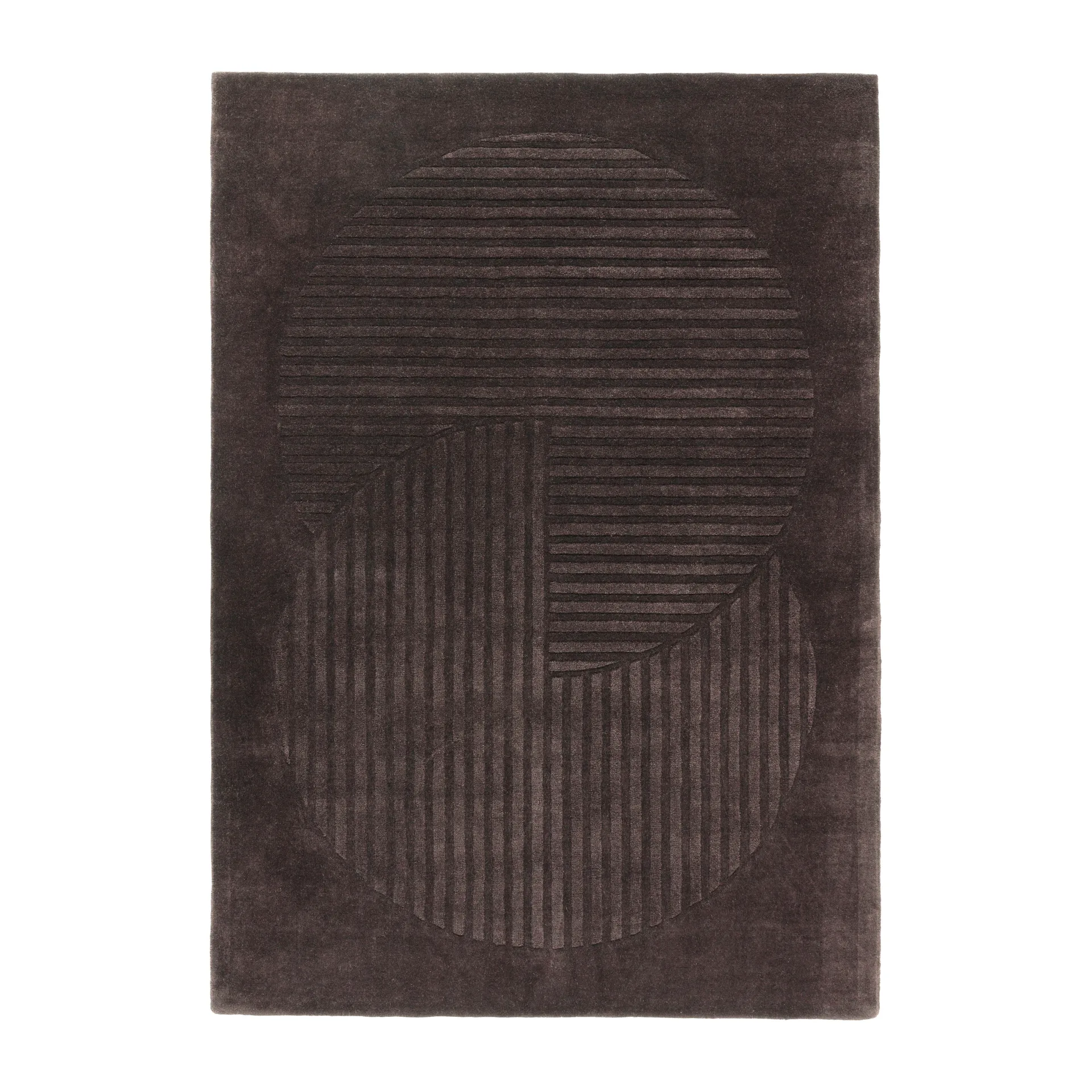 Levels ullmatta circles brun, 200x300 cm NJRD