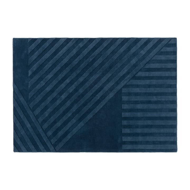 Levels ullmatta stripes blå - 170x240 cm - NJRD