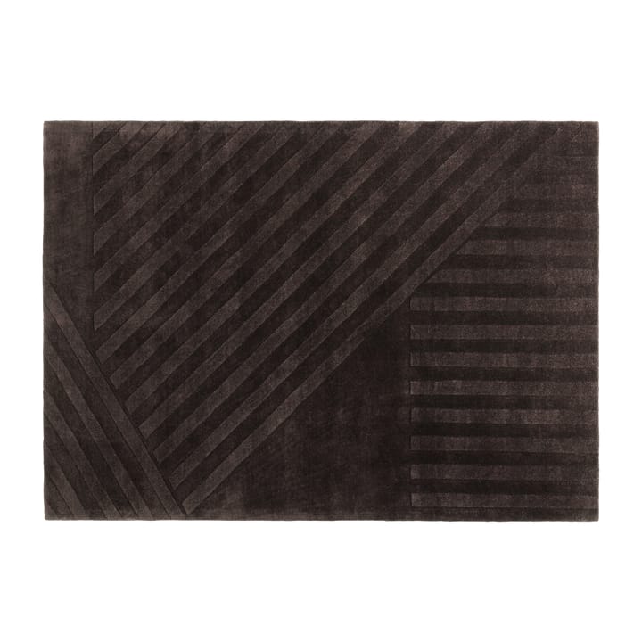 Levels ullmatta stripes brun - 170x240 cm - NJRD