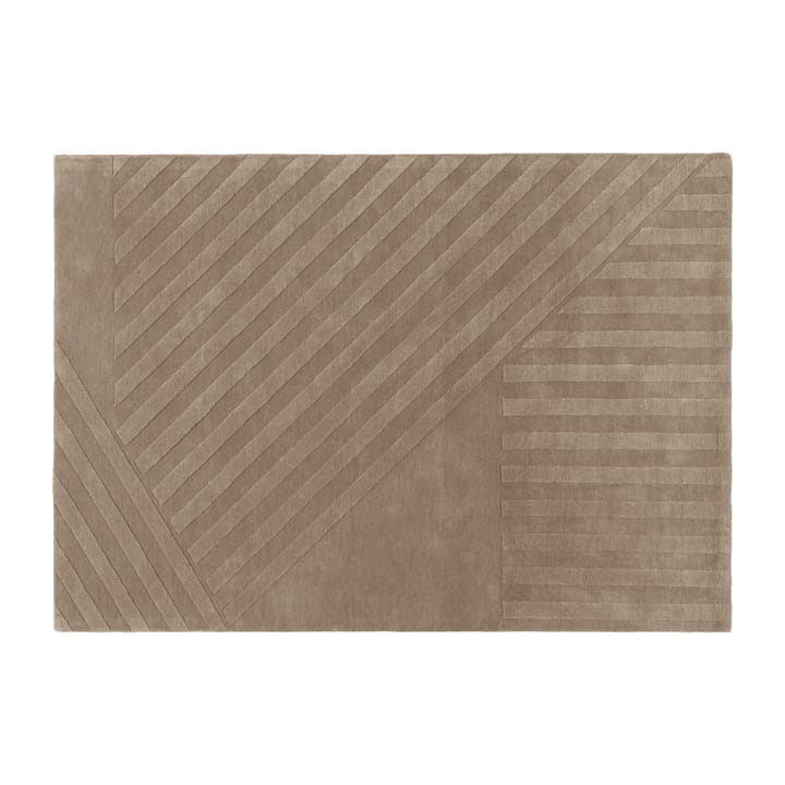 Levels ullmatta stripes grå - 200x300 cm - NJRD