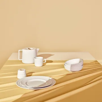 Lines assiett Ø21 cm - Vit - NJRD