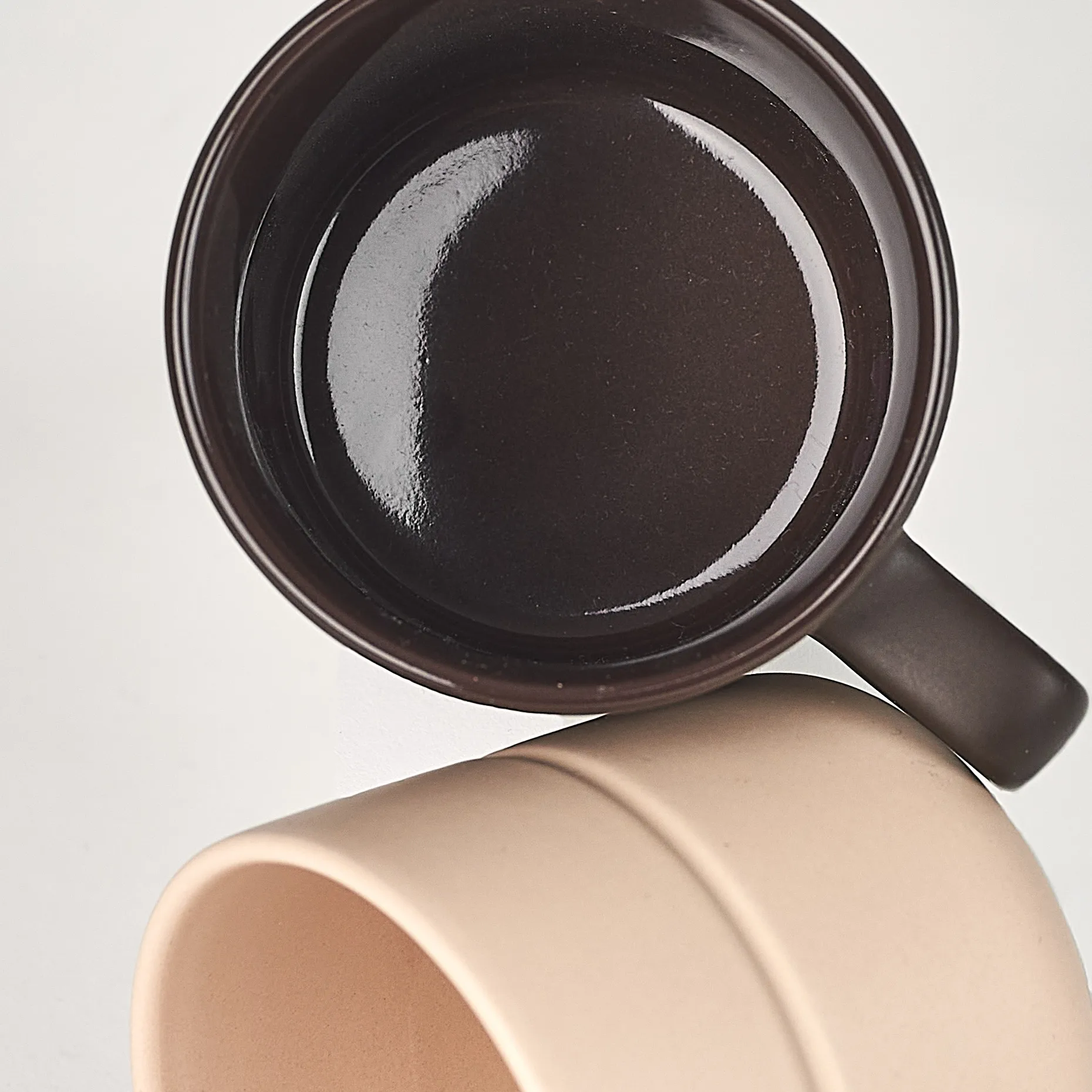 Lines mugg 30 cl, Beige NJRD