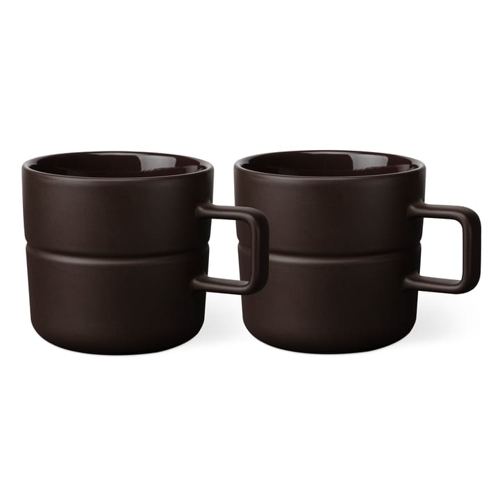 Lines mugg 50 cl 2-pack - Brun - NJRD