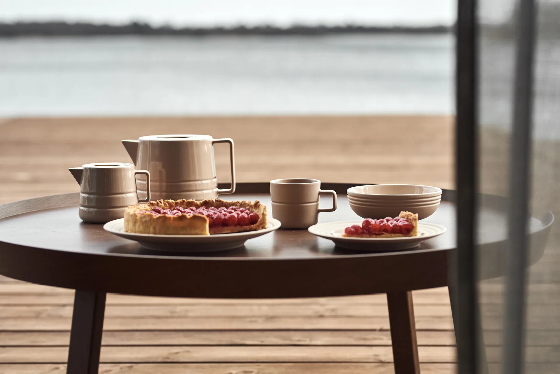 Lines mugg 50 cl, Beige NJRD