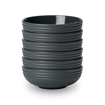 Lines skål �Ø16 cm 6-pack - Mörkgrå - NJRD