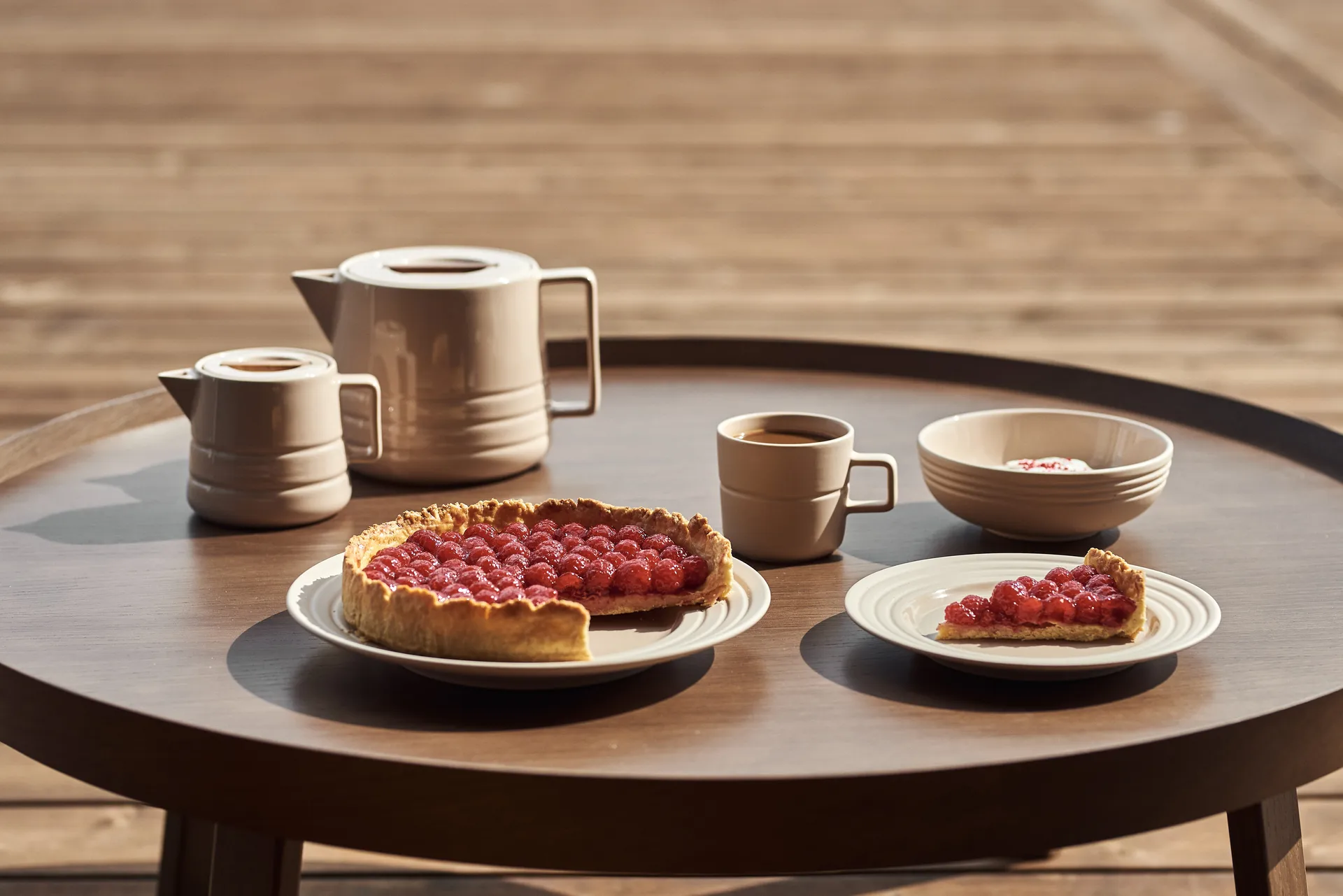 Lines skål Ø16 cm, Beige NJRD