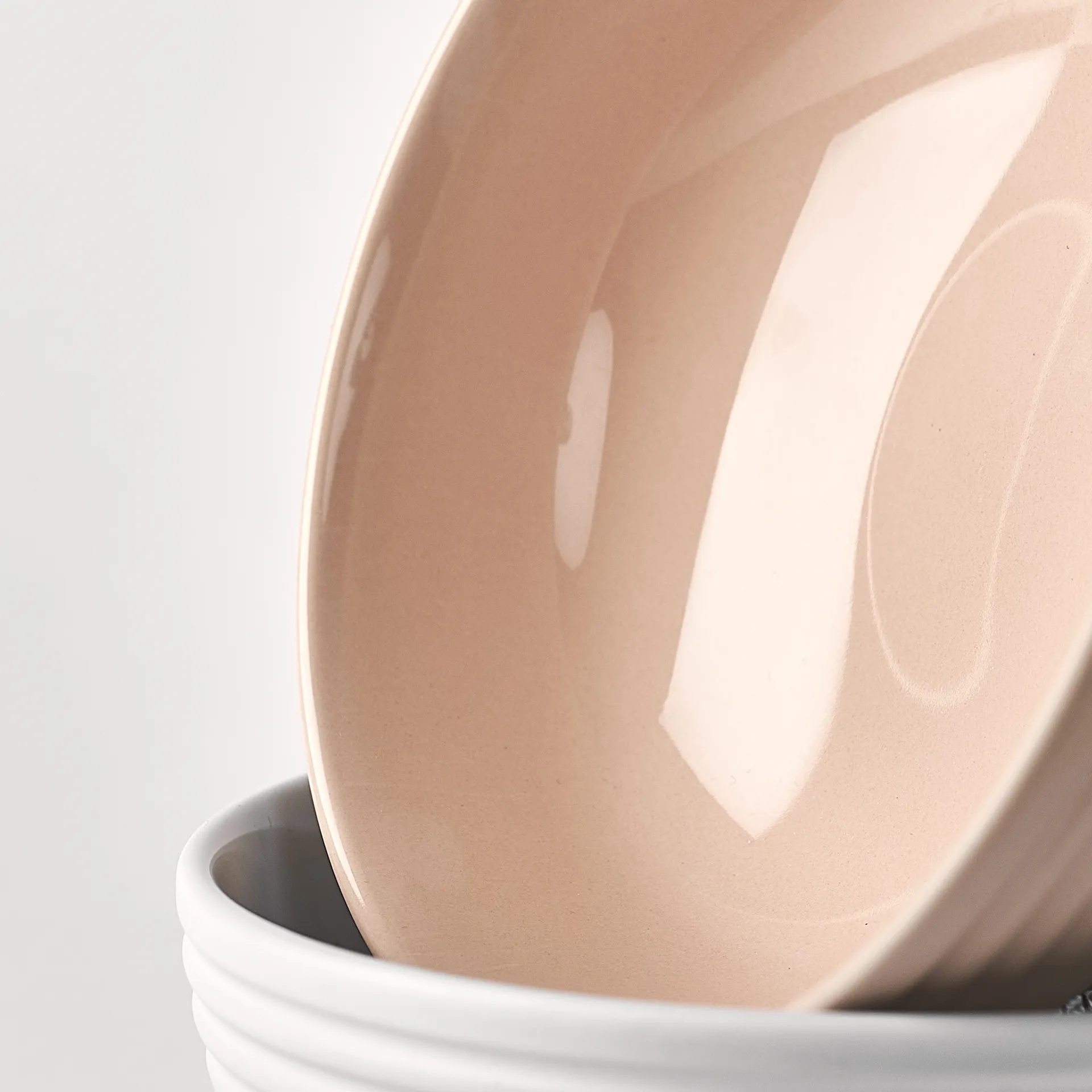 Lines skål Ø16 cm, Beige NJRD