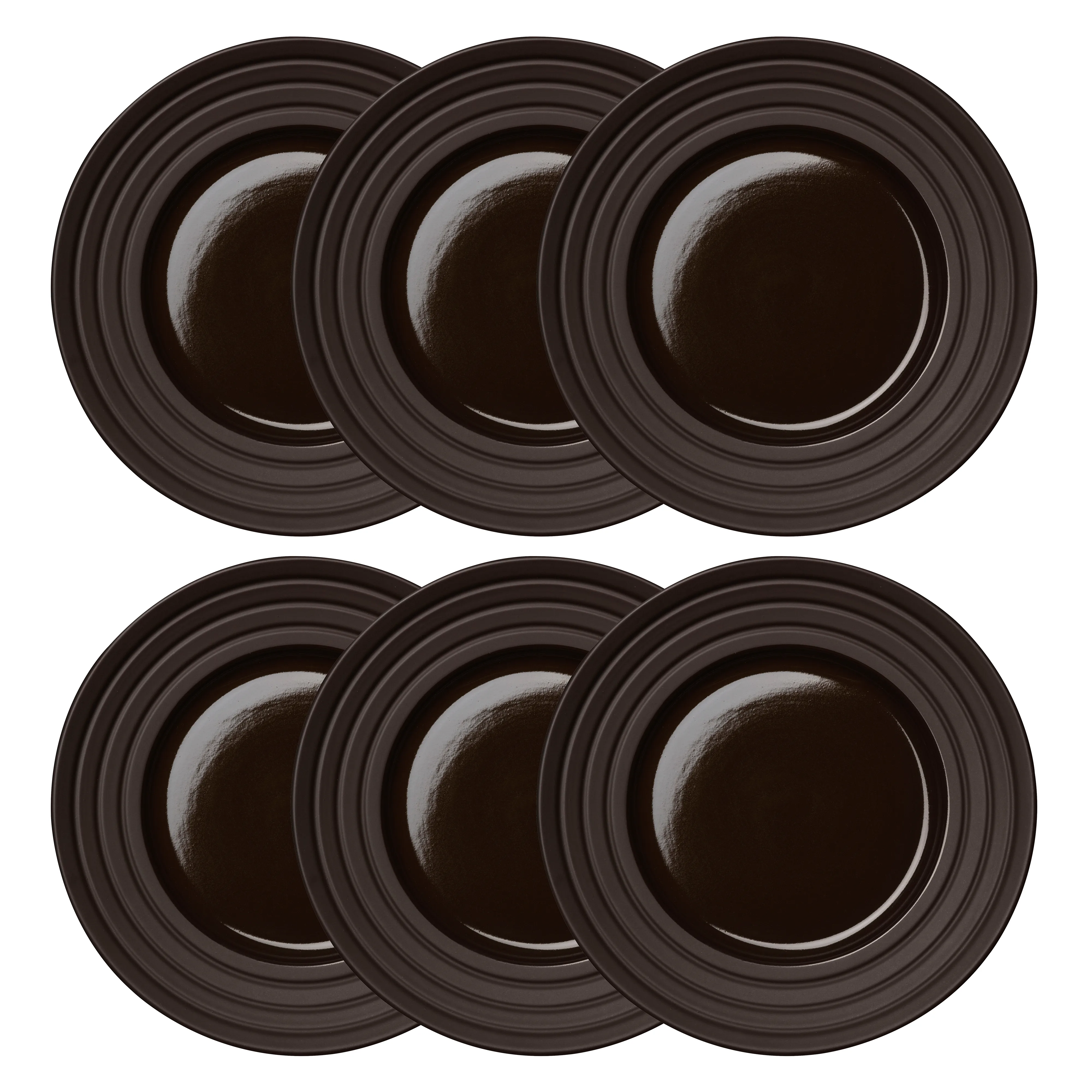 Lines tallrik Ø27 cm 6-pack, Brun
