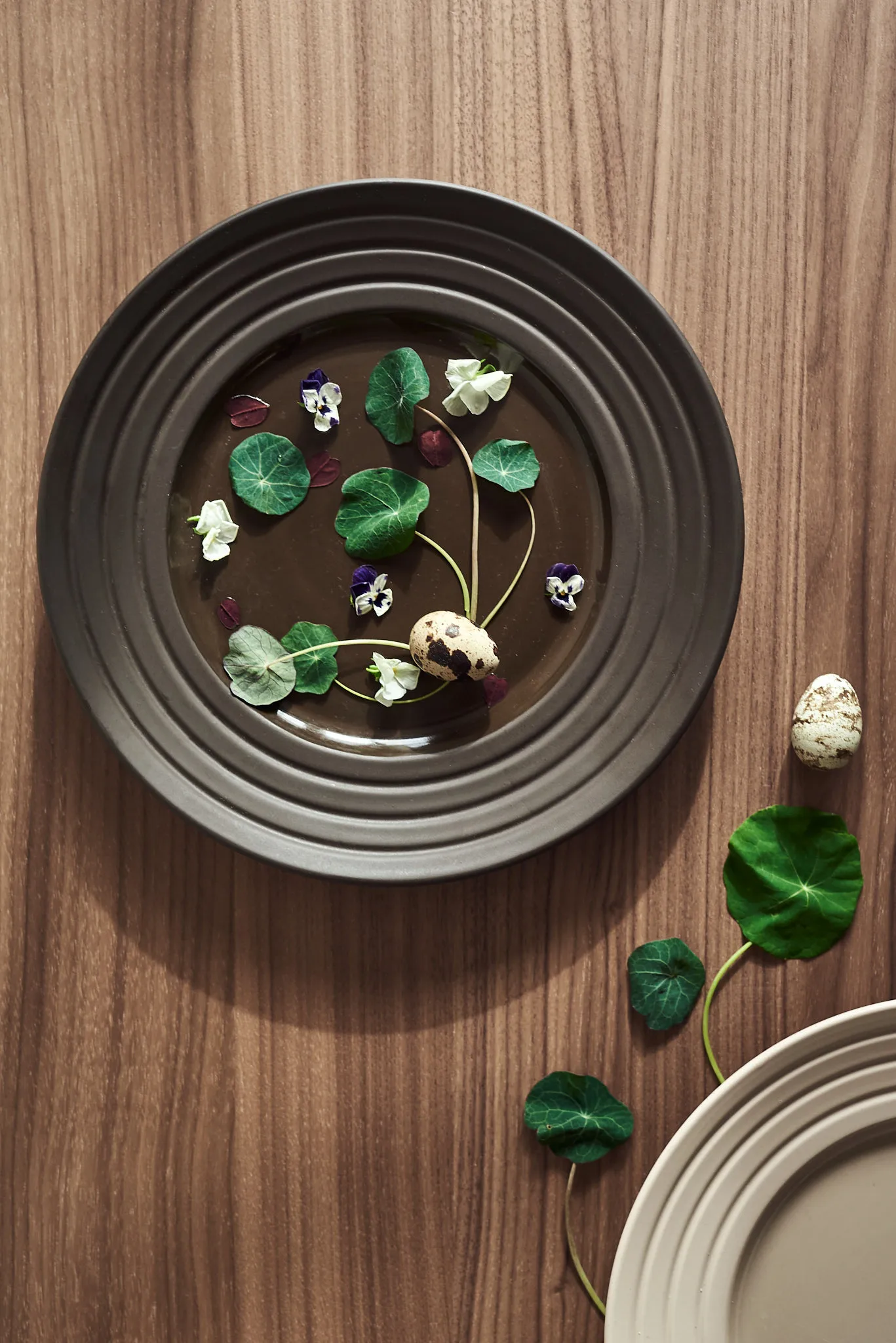 Lines tallrik Ø27 cm, Brun NJRD