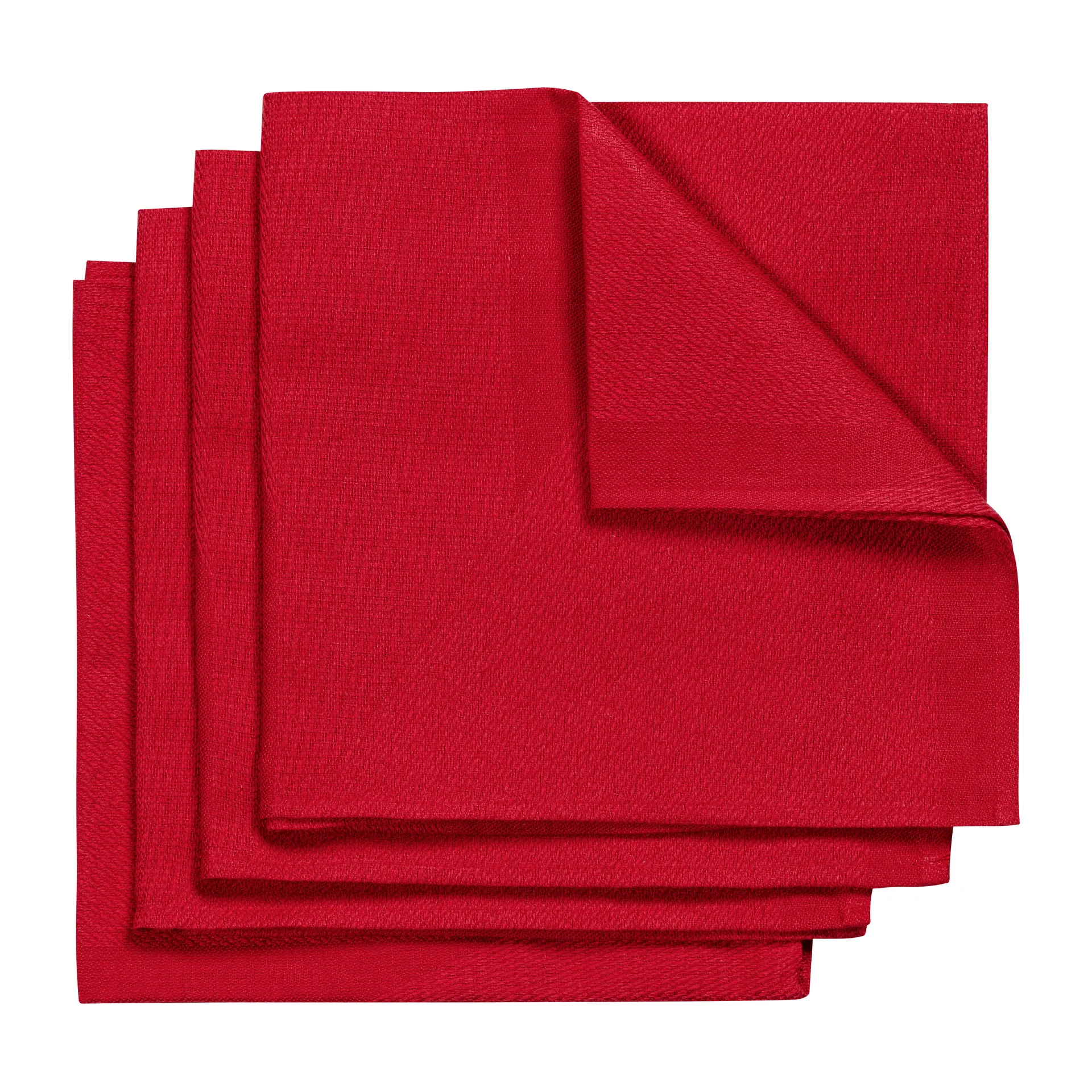 Metric tygservett 47x47 cm 4-pack, Röd NJRD