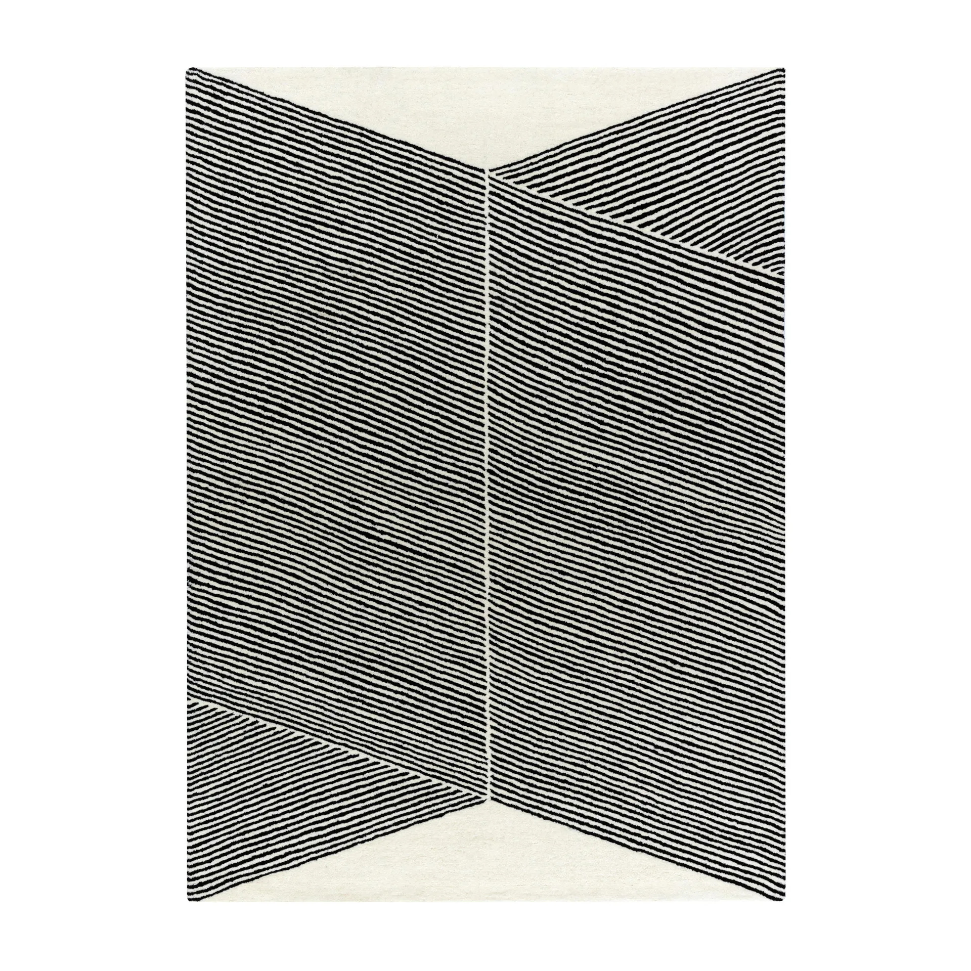 Rectangles ullmatta naturvit, 170x240 cm NJRD