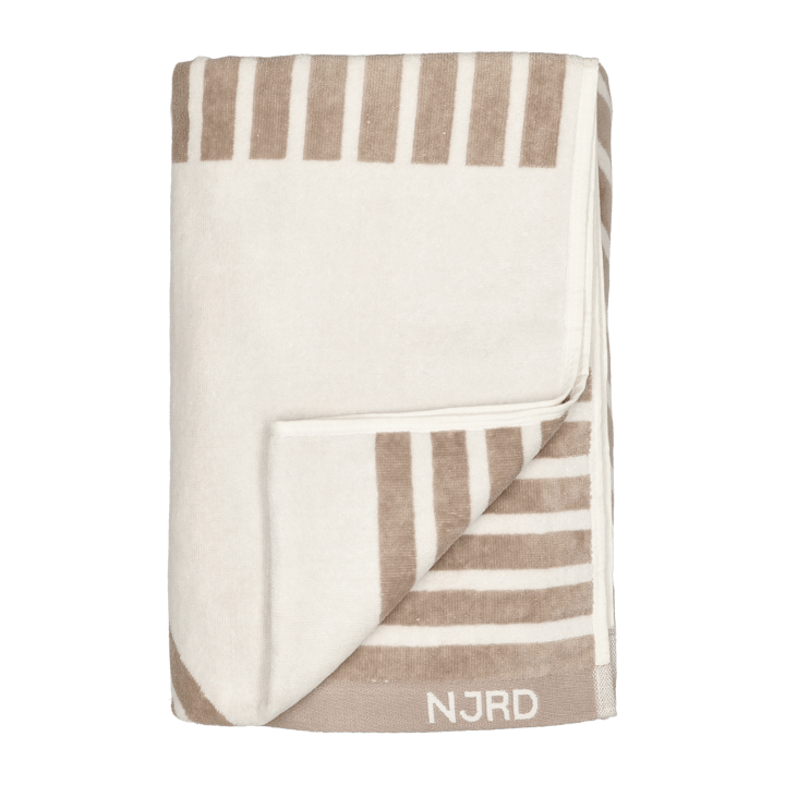 Stripes badhandduk 100x150 cm - Beige - NJRD