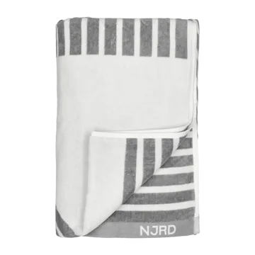 Stripes badhandduk 100x150 cm - Grå - NJRD
