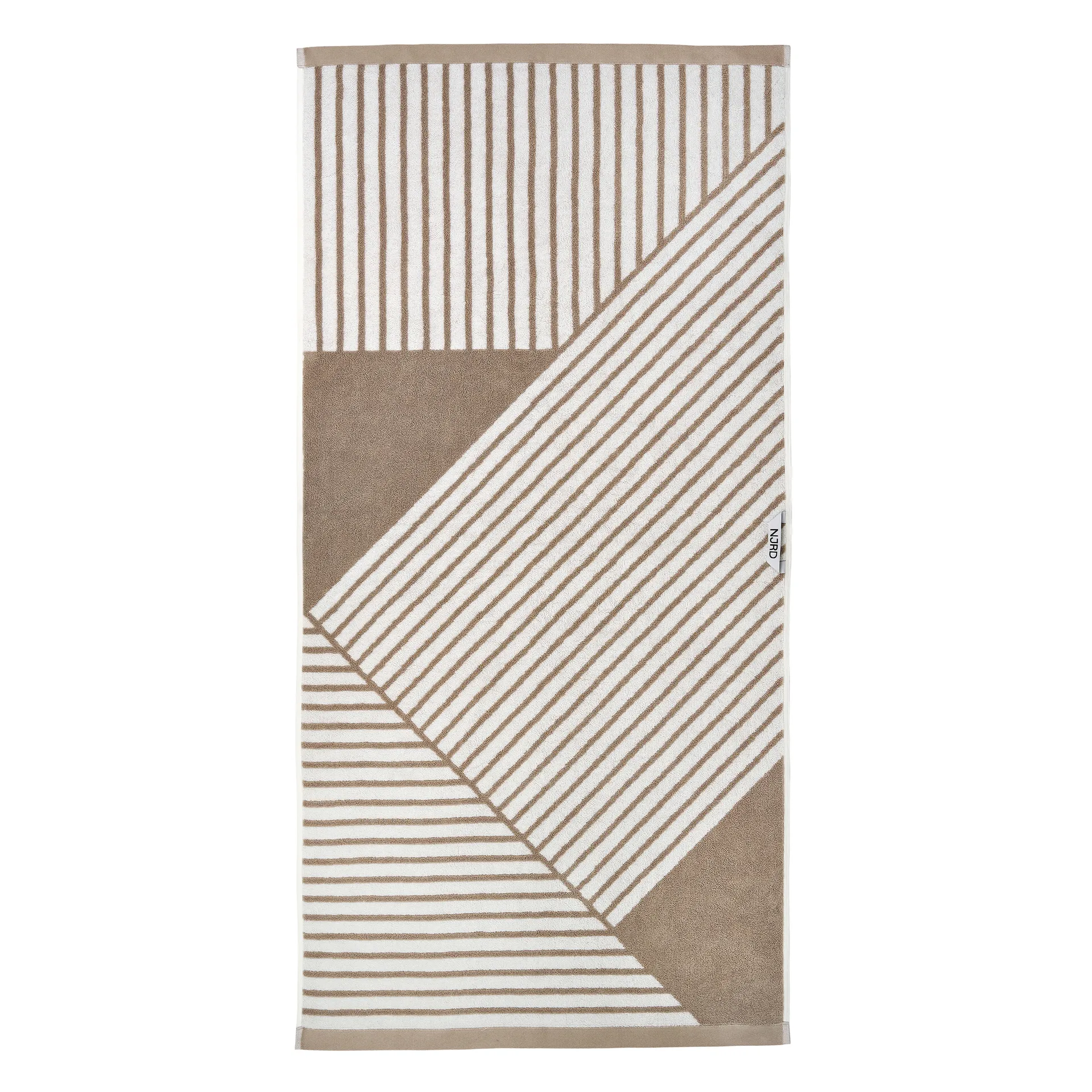 Stripes badhandduk 70x140 cm, Beige NJRD