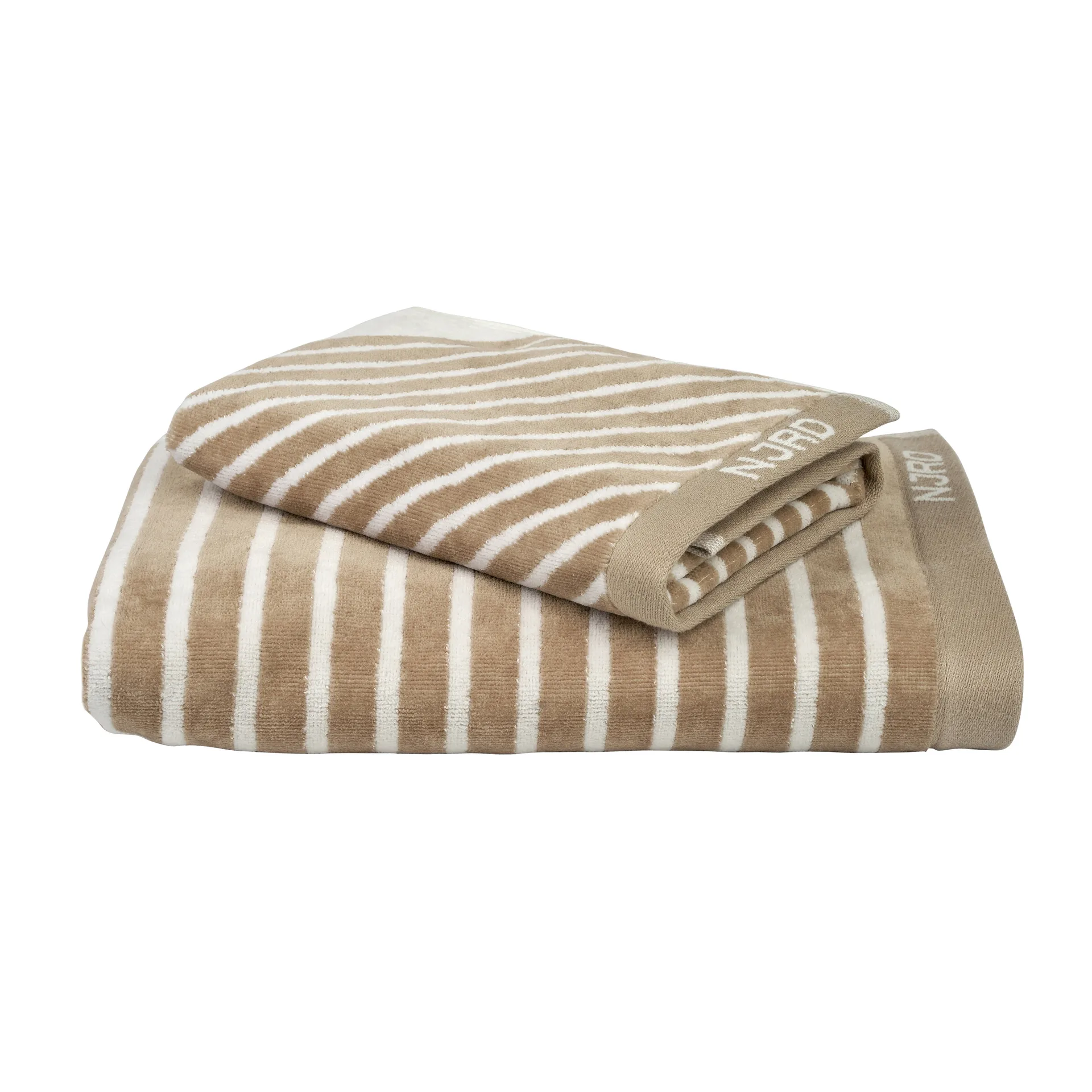 Stripes badhandduk 70x140 cm, Beige NJRD