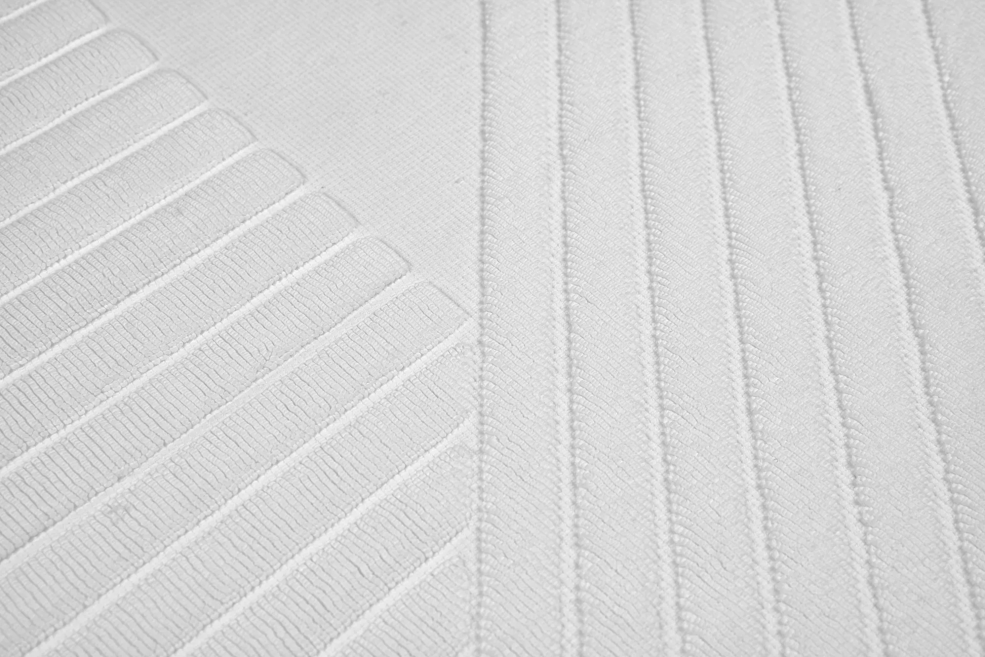 Stripes badrumsmatta 50x90 cm, Vit NJRD