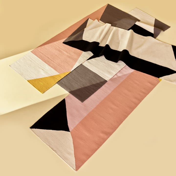 Stripes blocks kelimmatta rosa - 80x240 cm - NJRD