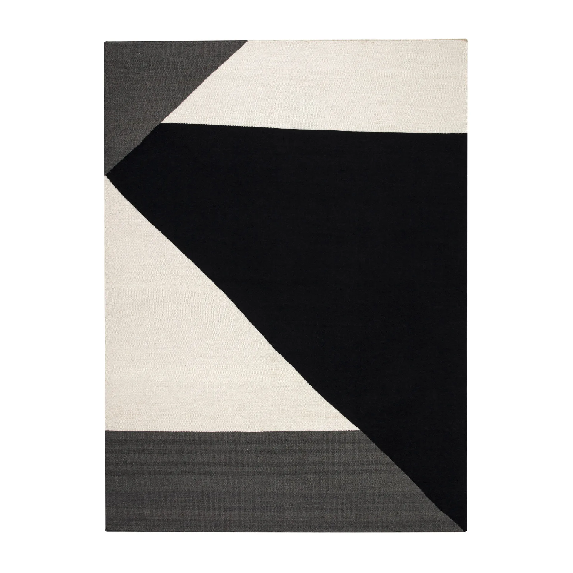Stripes blocks kelimmatta svart, 170x240 cm NJRD