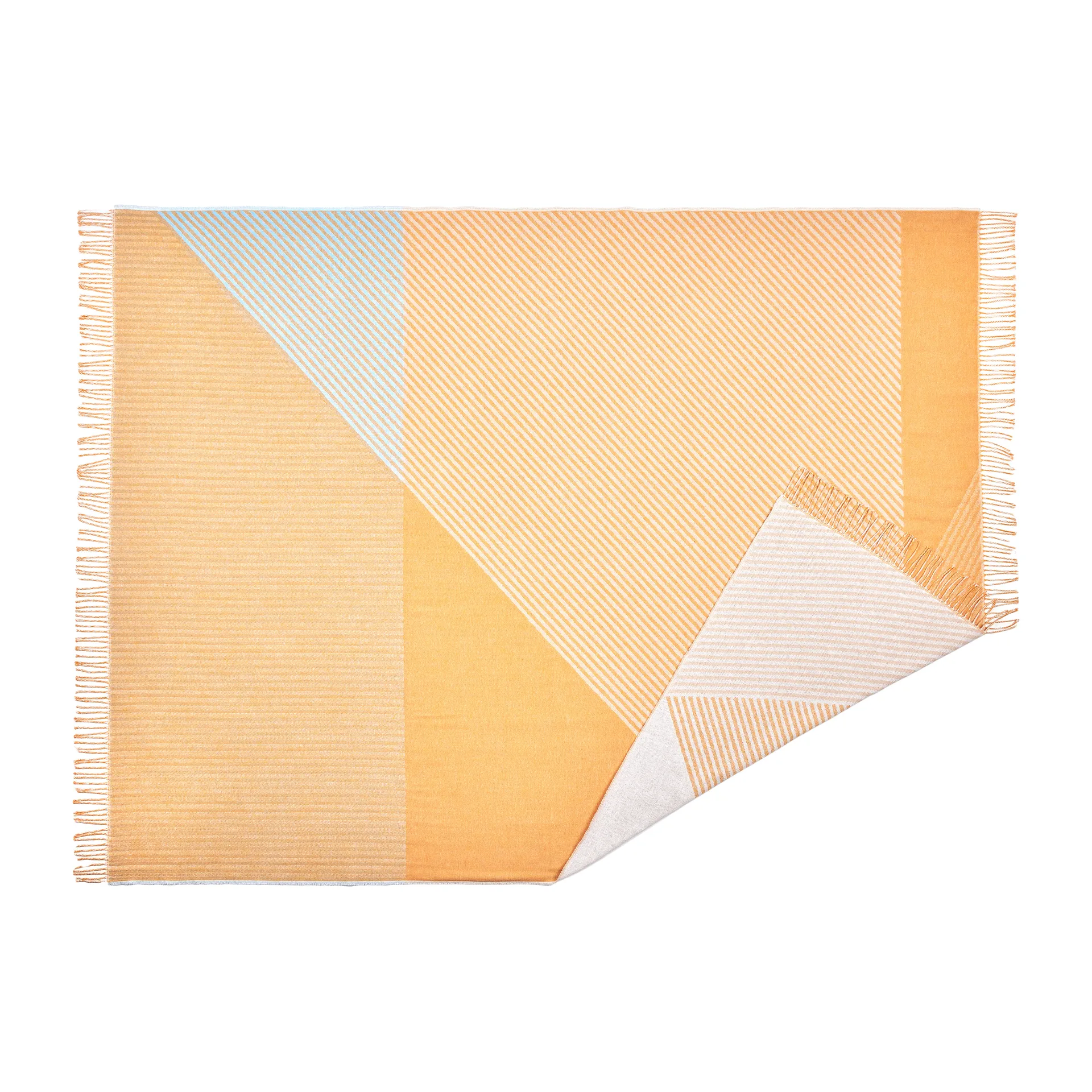 Stripes bomullspläd, Gul NJRD