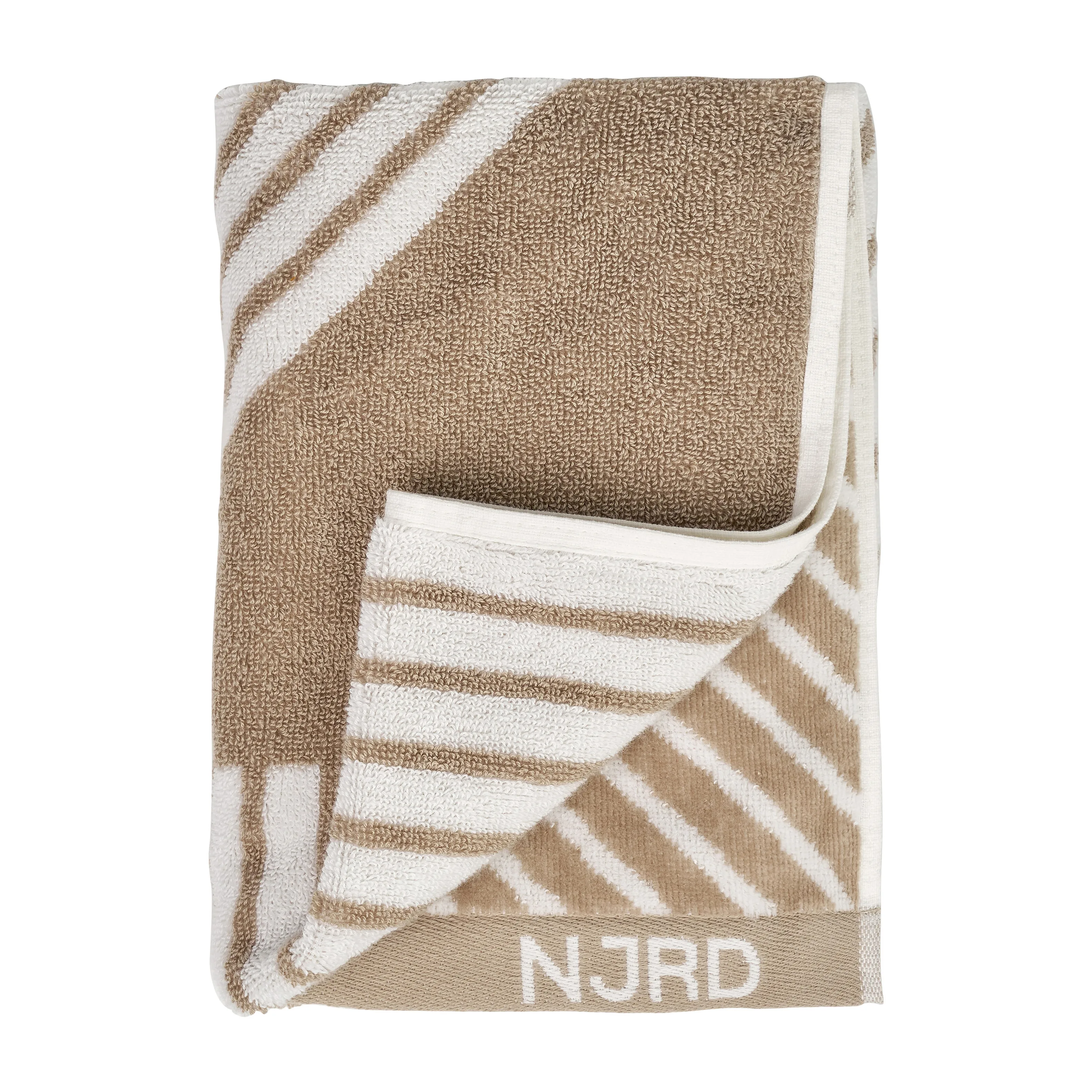 Stripes handduk 50x70 cm, Beige