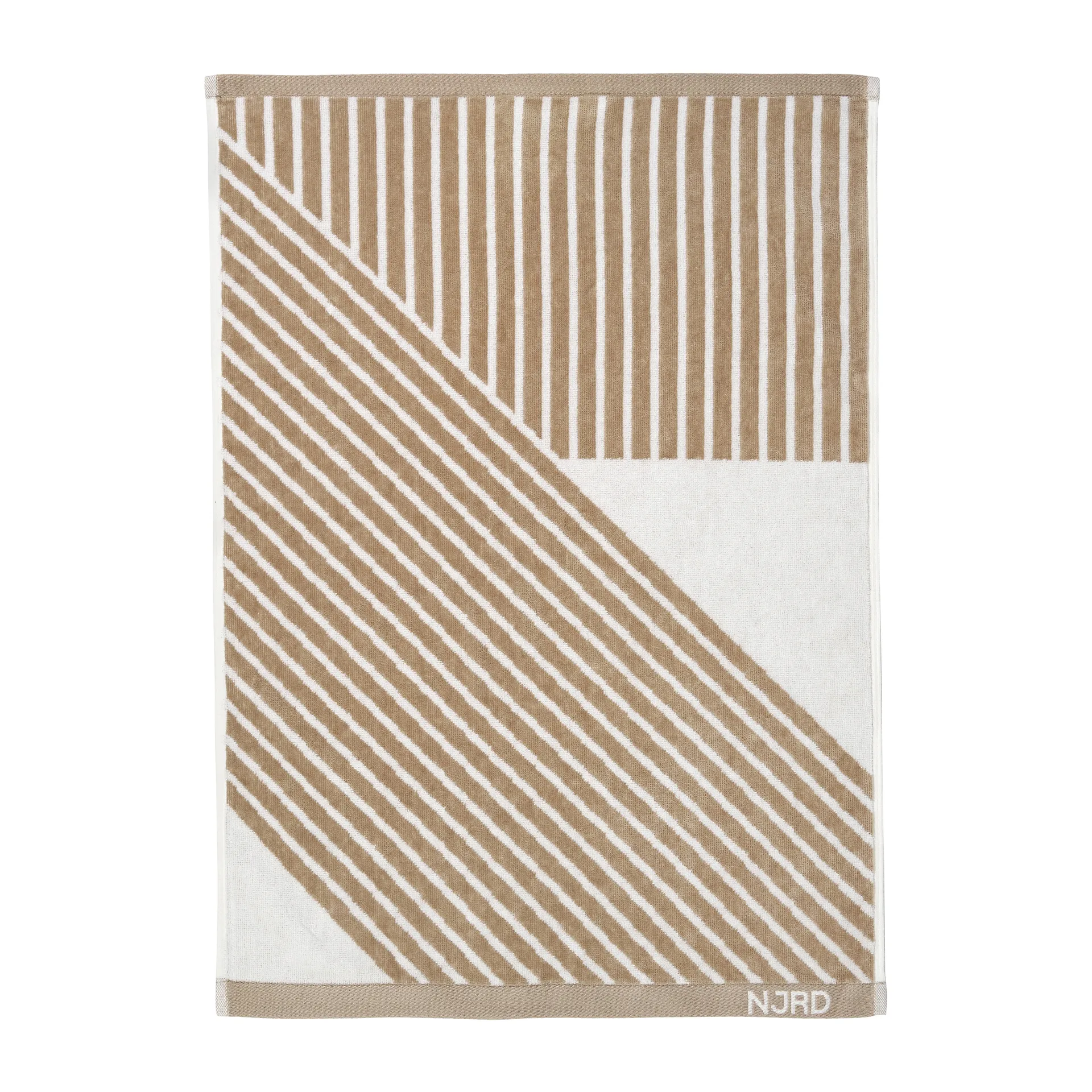 Stripes handduk 50x70 cm, Beige NJRD