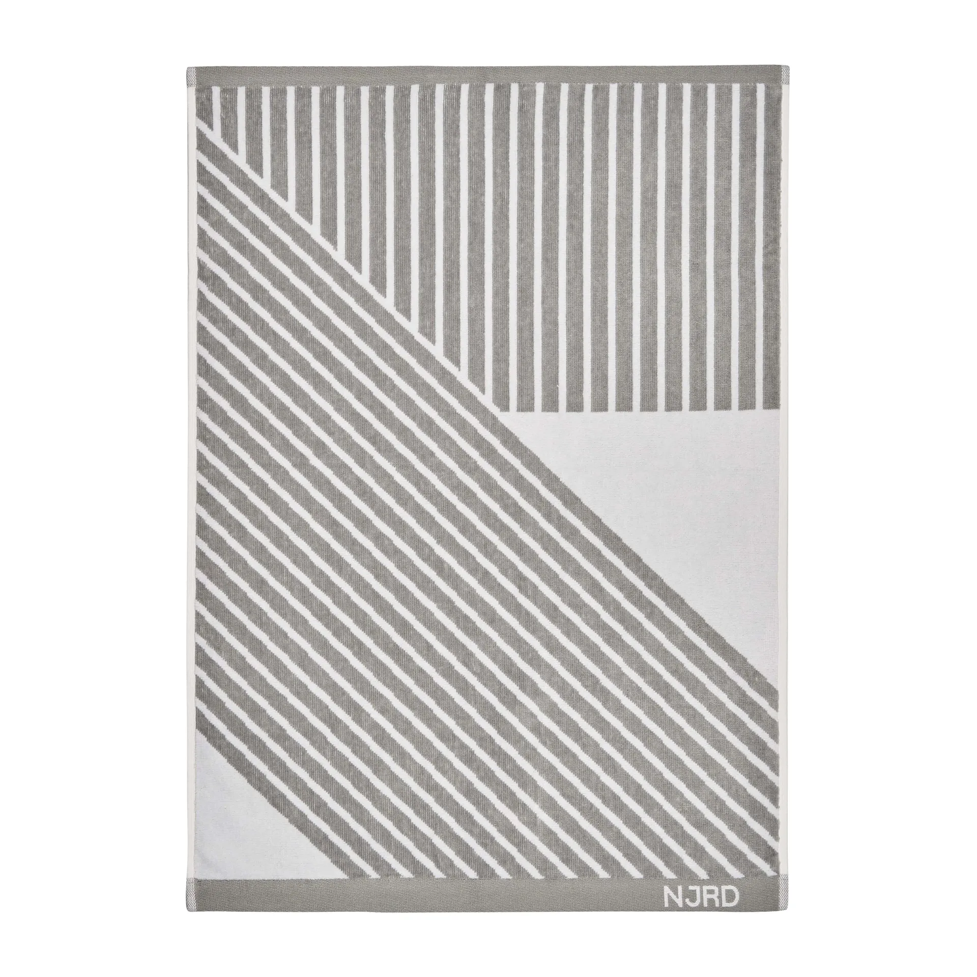 Stripes handduk 50x70 cm, Grå NJRD