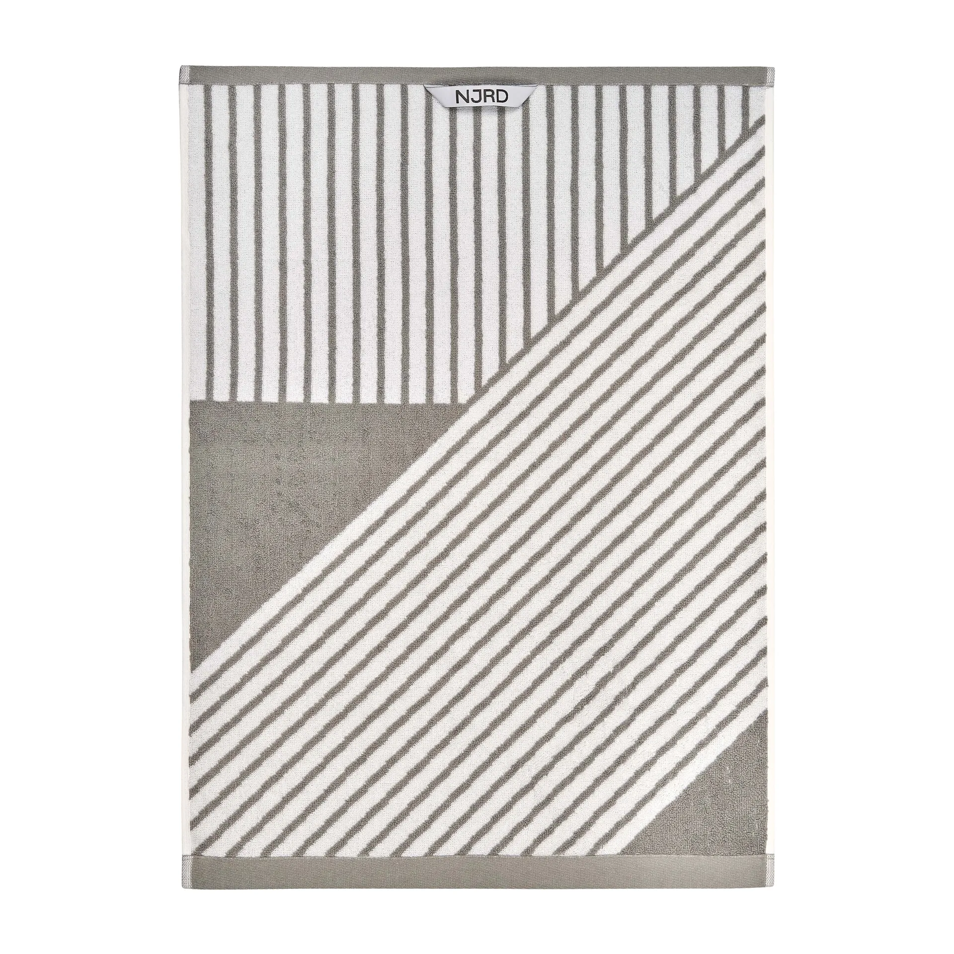 Stripes handduk 50x70 cm, Grå NJRD