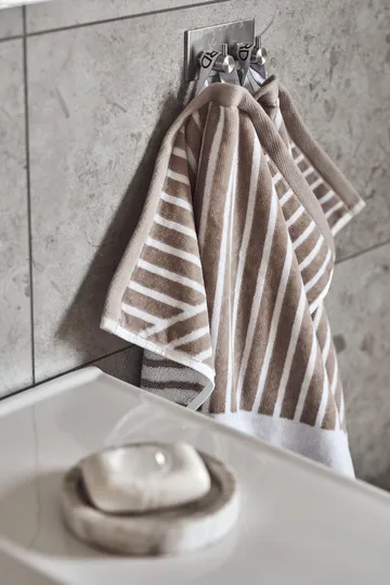 Stripes handduksset 4 delar - Beige - NJRD