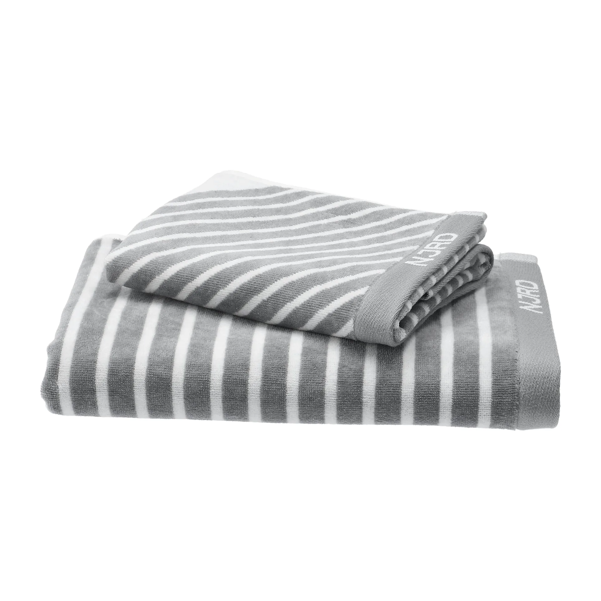 Stripes handduksset 4 delar - Grå,  NJRD