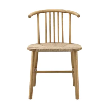 VIOR matstol flätad sits, Lackerad ek-natur, 2-pack - NJRD