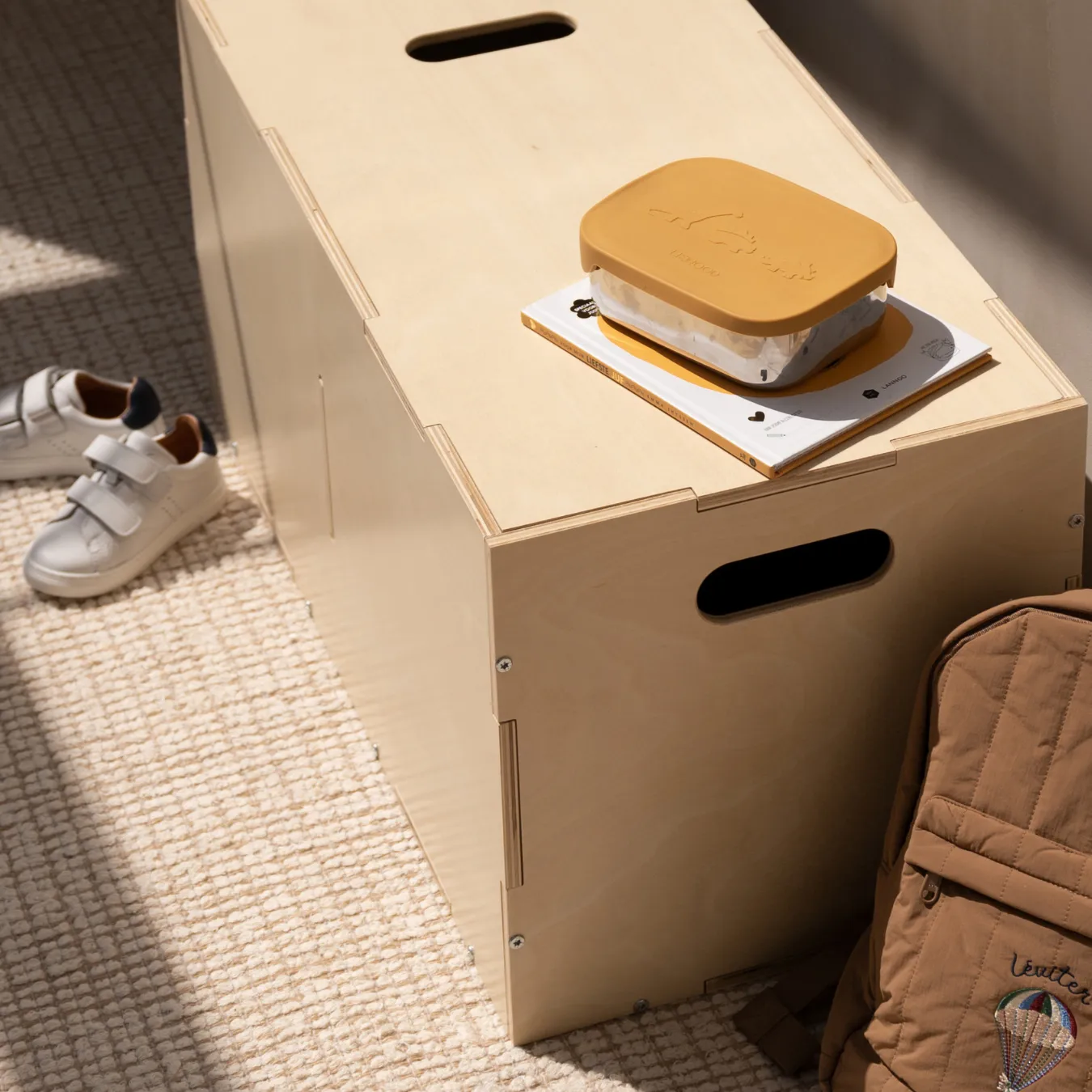 Cube Long förvaringslåda, Björk Nofred