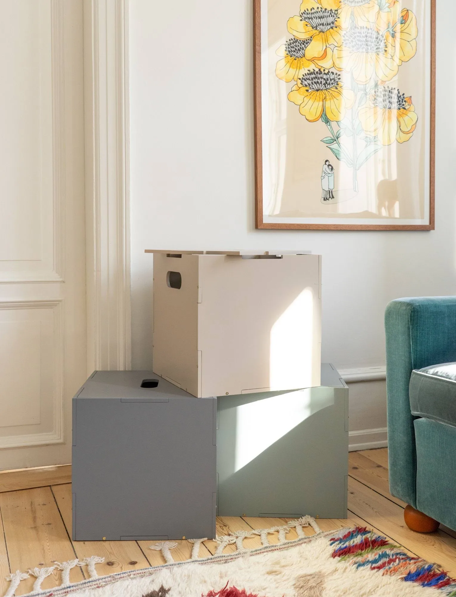 Cube Storage förvaringslåda, Beige Nofred