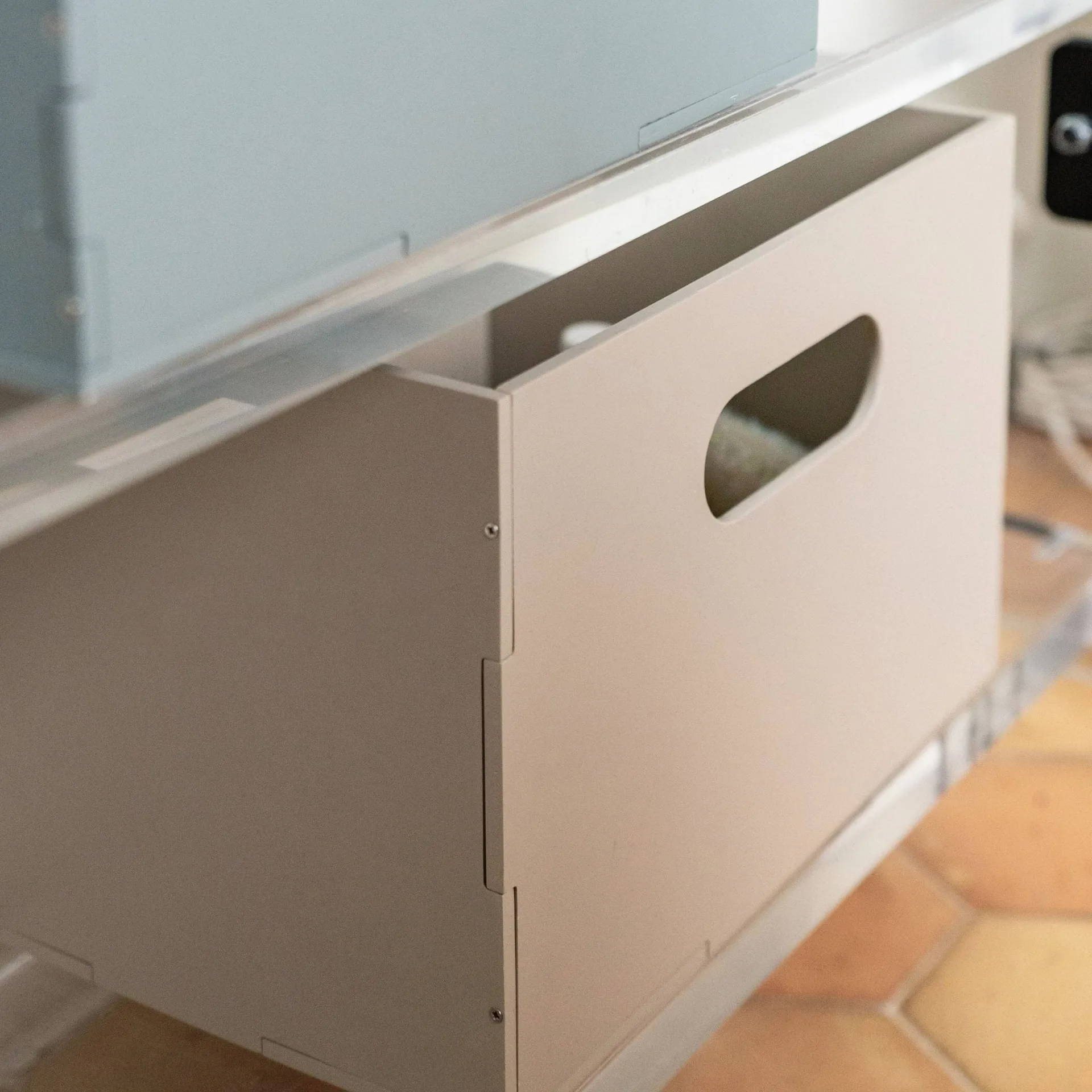 Kiddo Box förvaringslåda, Beige Nofred