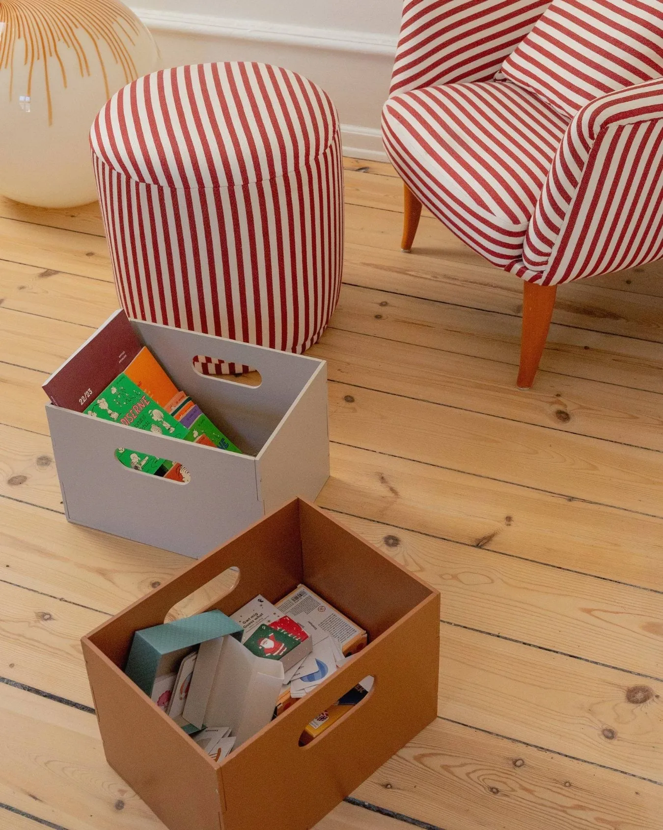 Kiddo Box förvaringslåda, Beige Nofred