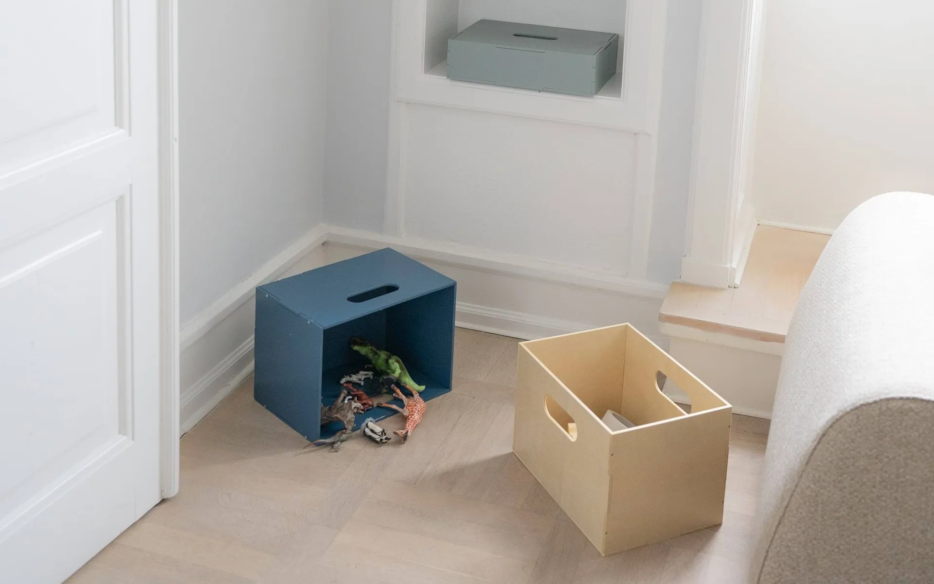 Kiddo Box förvaringslåda, Blå Nofred