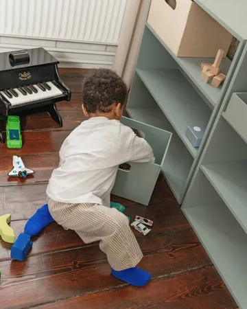 Kiddo Box förvaringslåda - Olivgrön - Nofred