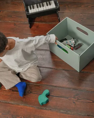 Kiddo Box förvaringslåda - Olivgrön - Nofred