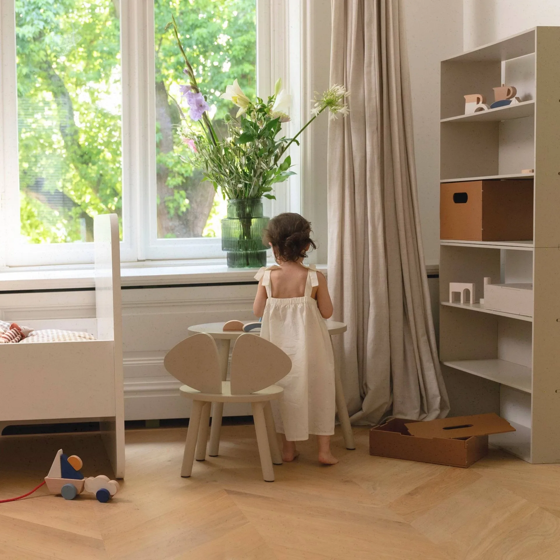 Kiddo Shelving barnhylla, Beige Nofred