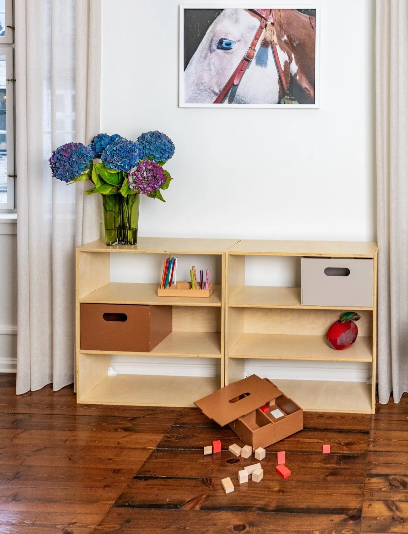 Kiddo Shelving barnhylla, Björk Nofred