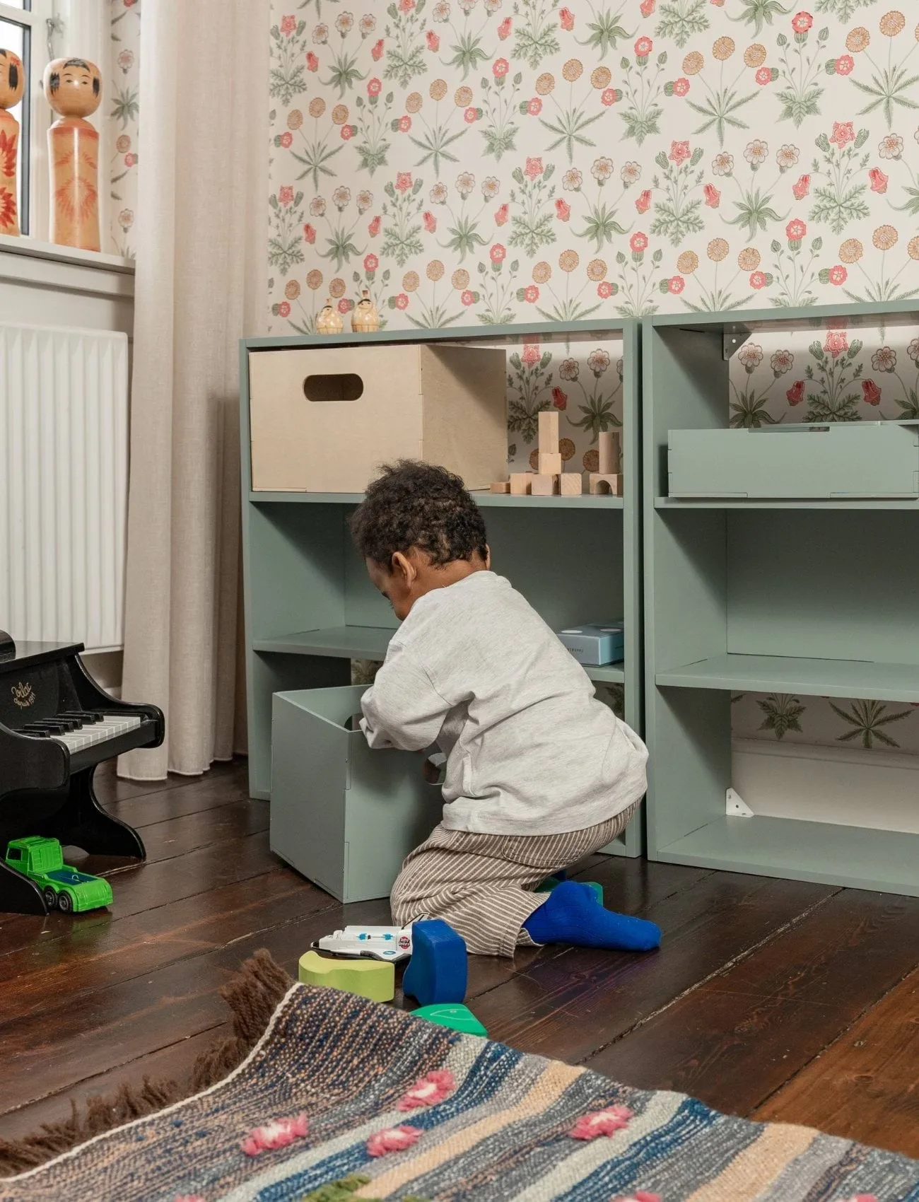 Kiddo Shelving barnhylla, Olivgrön Nofred