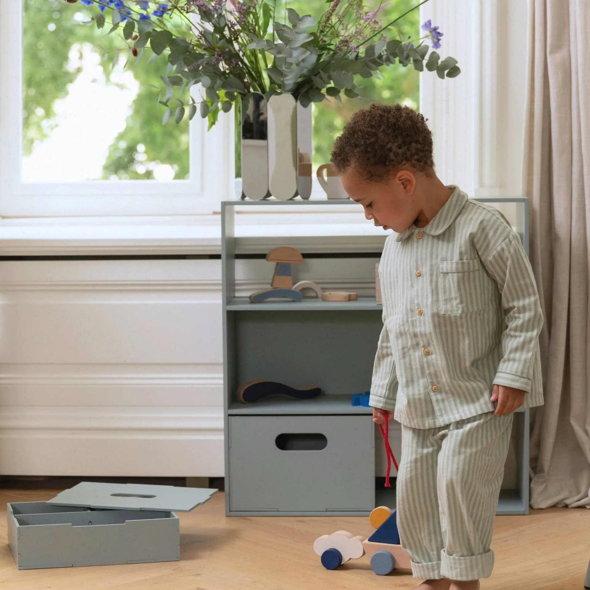 Kiddo Shelving barnhylla, Olivgrön Nofred