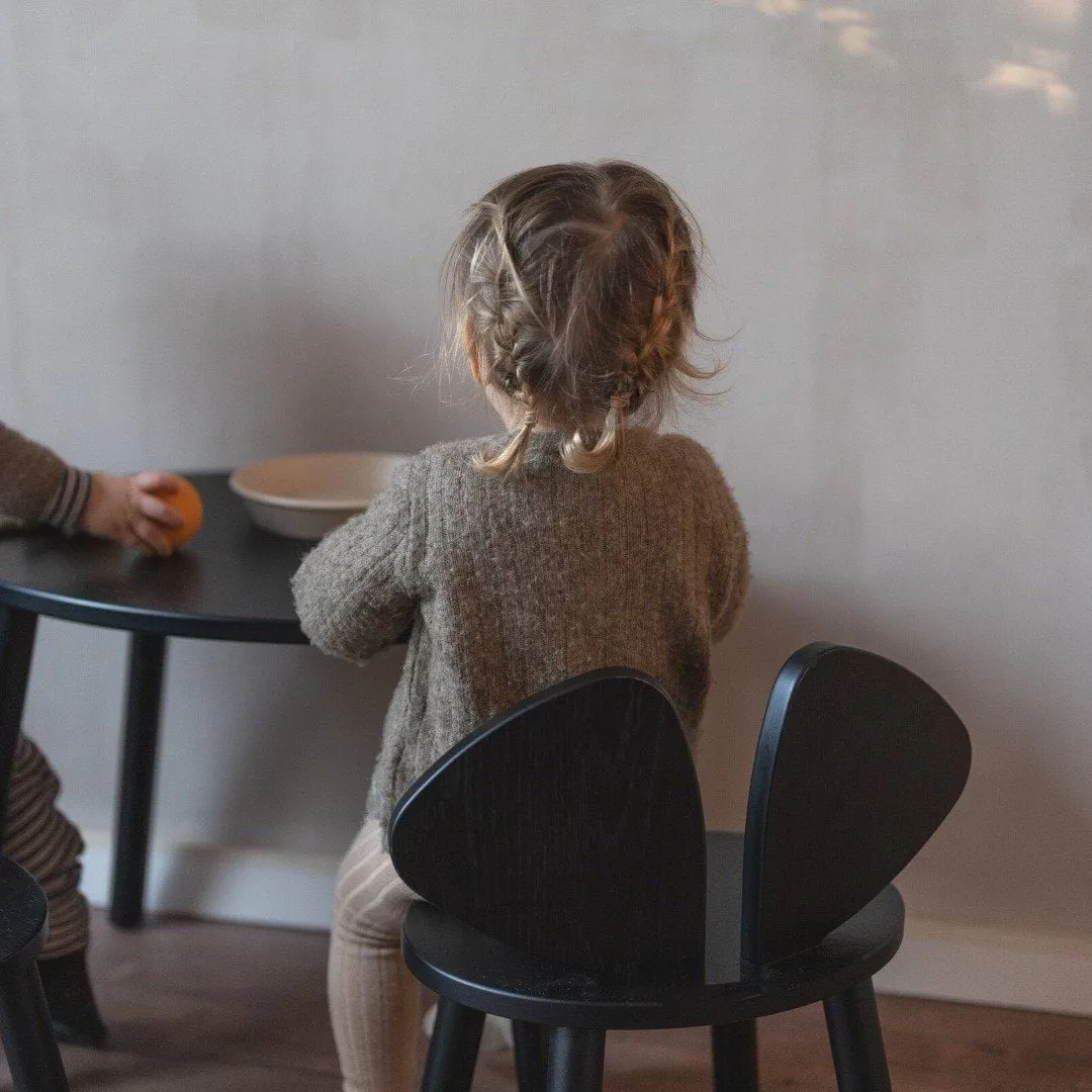 Mouse Chair barnstol, Svart Nofred
