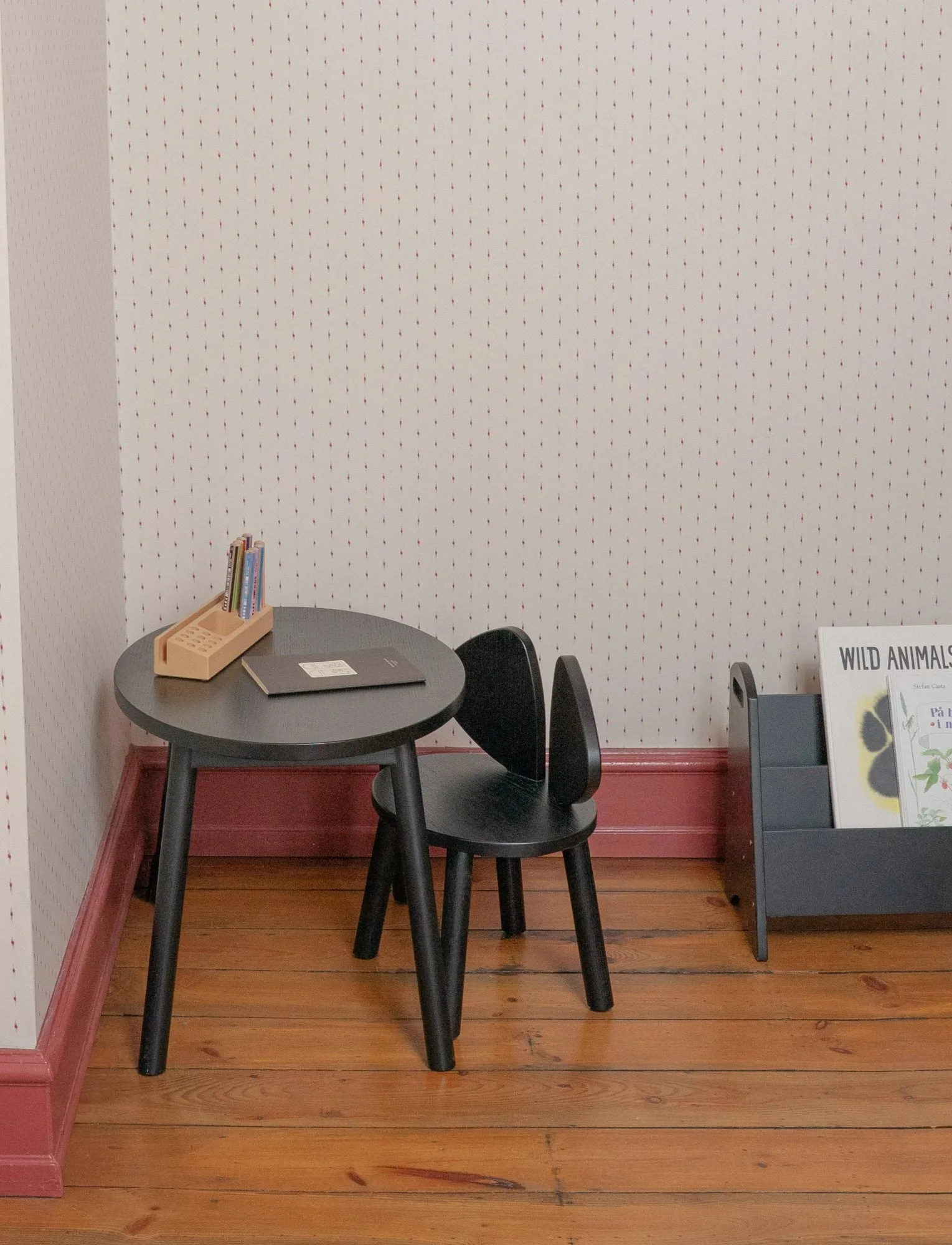 Mouse Chair barnstol, Svart Nofred