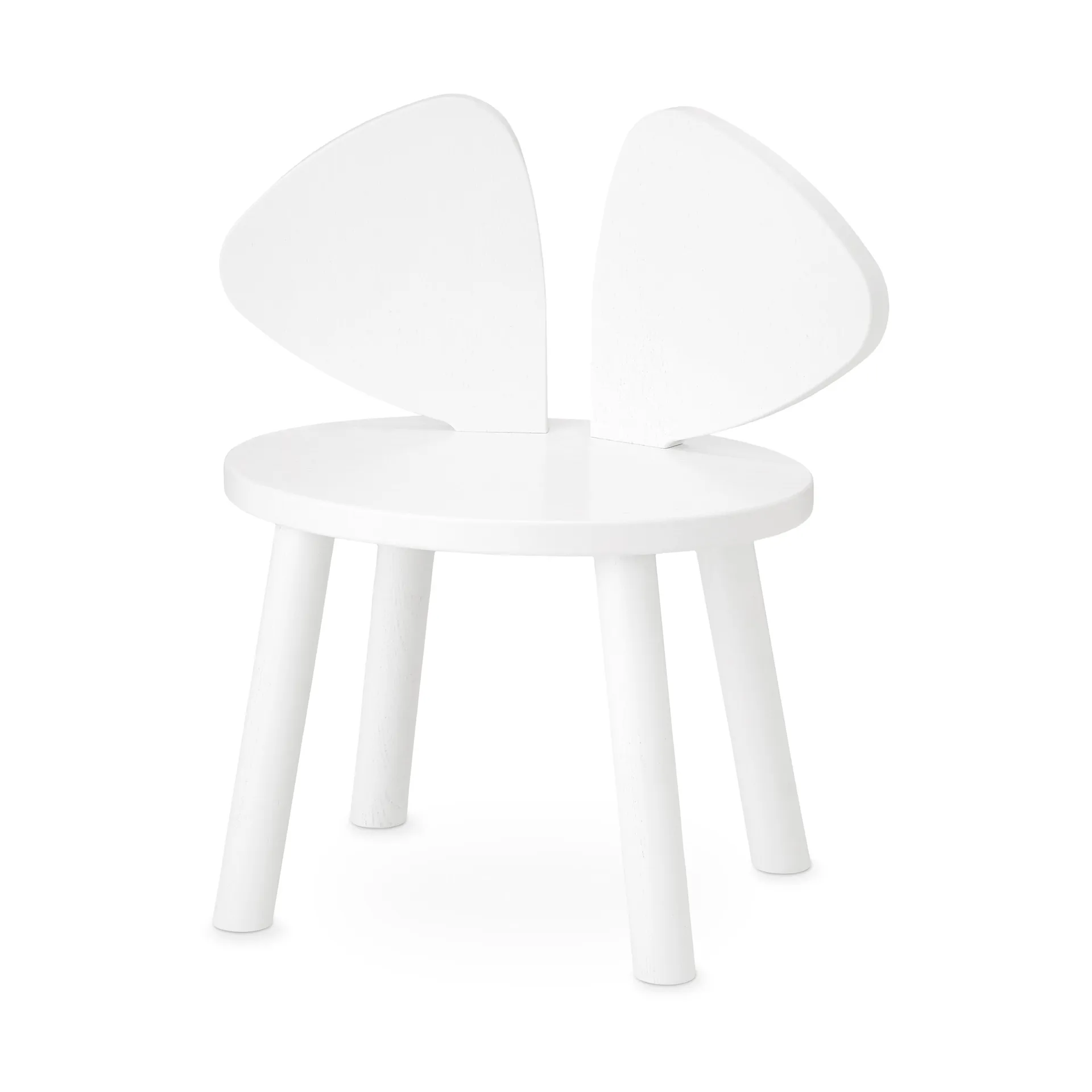 Mouse Chair barnstol, Vit Nofred