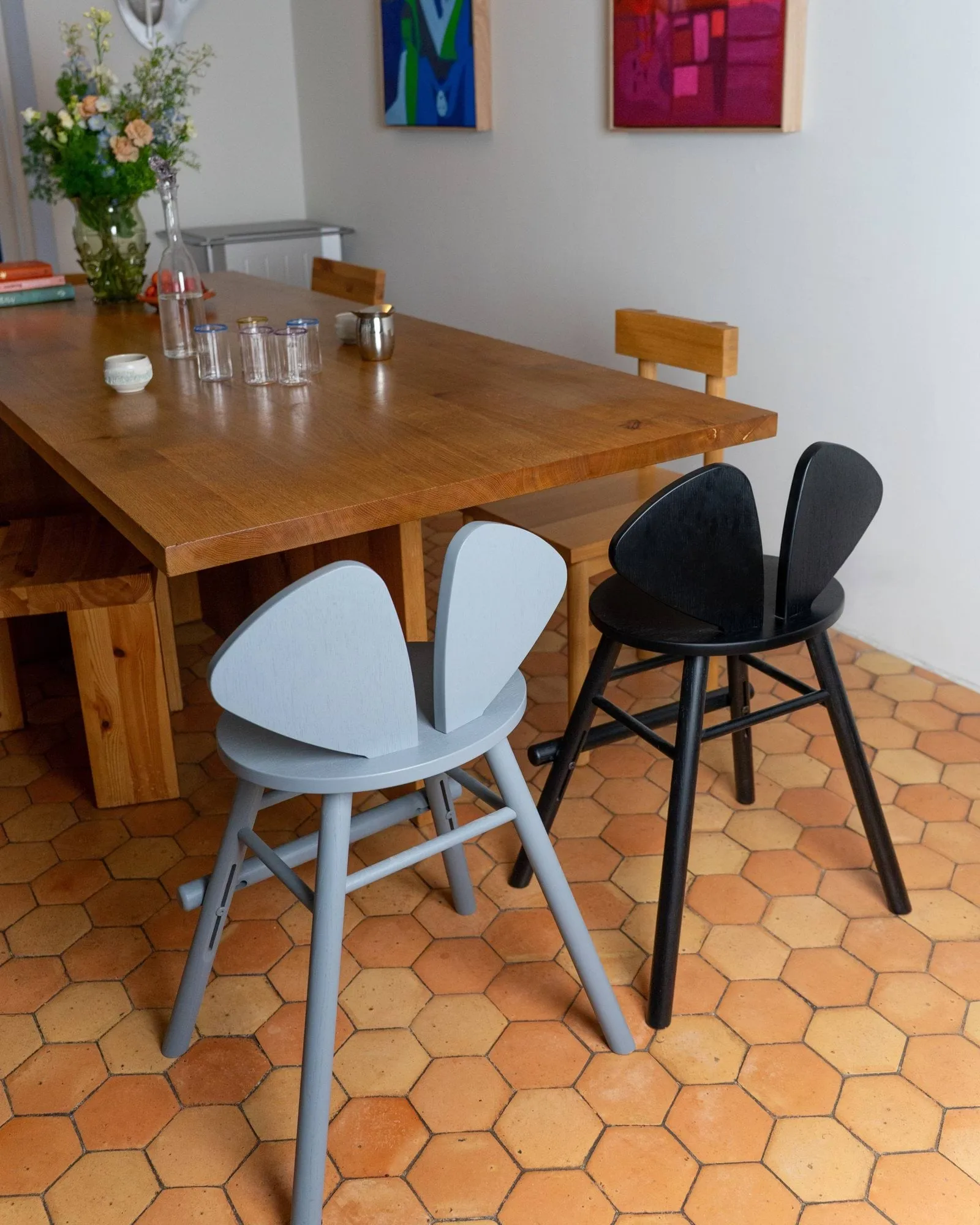 Mouse Chair Junior stol, Svart Nofred