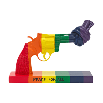 Peace for All dekoration 19 cm - Multi - Non Violence