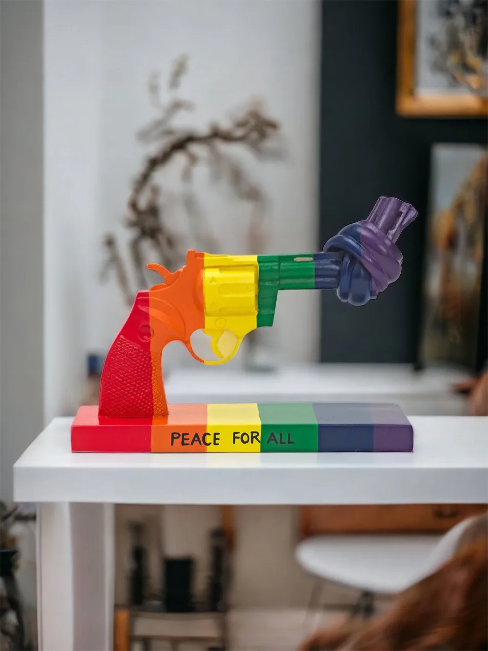 Peace for All dekoration 19 cm, Multi Non Violence
