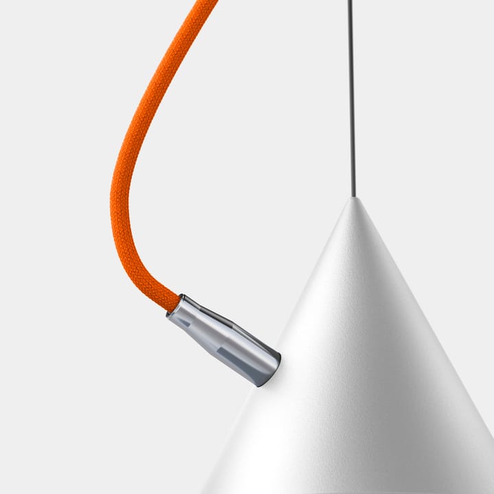 Castor pendel 40 cm - Vit-orange-silver - Noon
