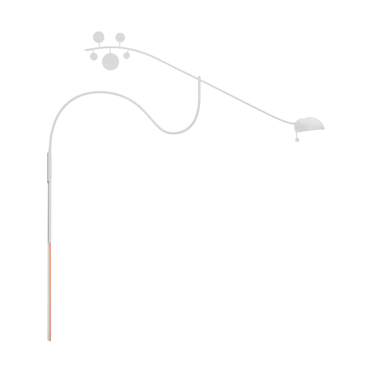 Noon Juno vägglampa Vit-orange