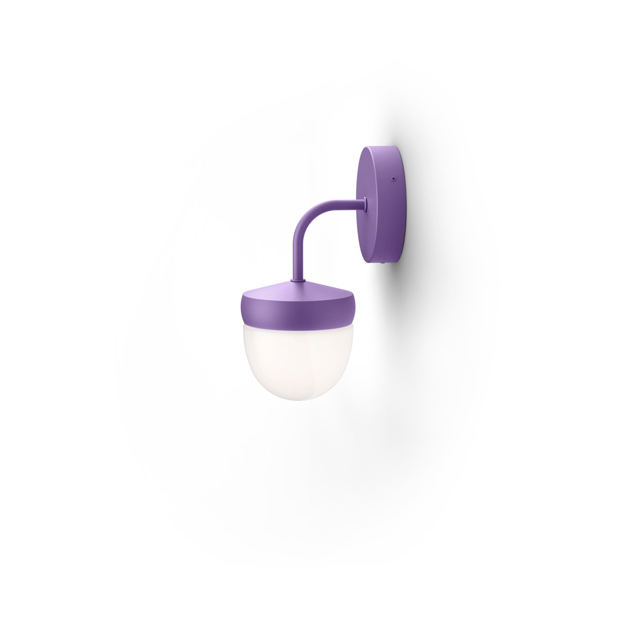 Noon Pan vägglampa frostad 10 cm Lila | Skandinavisk Design | Vägglampor | Lila